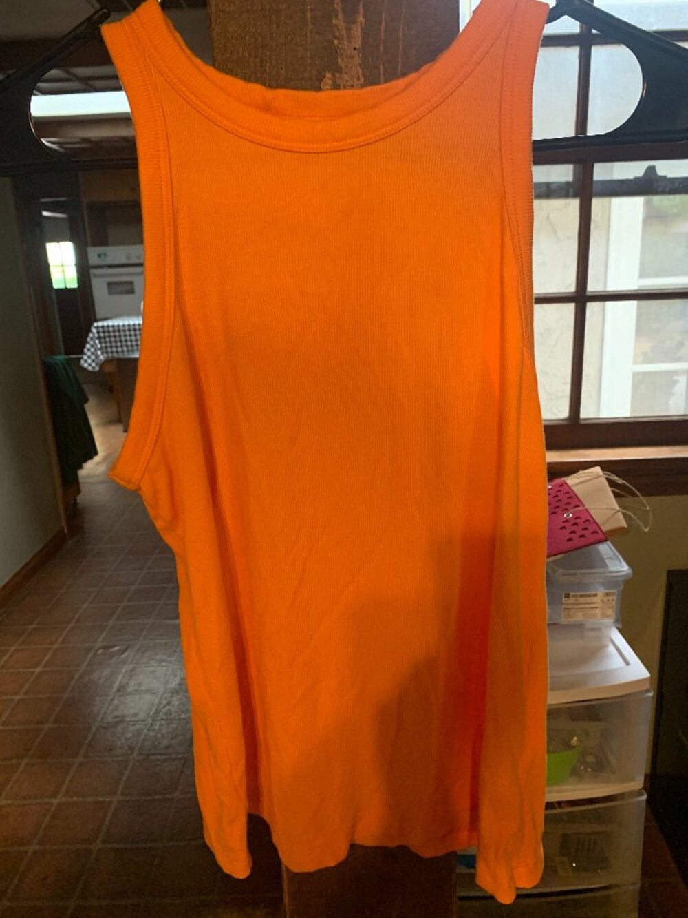 Rachel Zoe Orange Women Size Large Tank Top SELLING AS IS